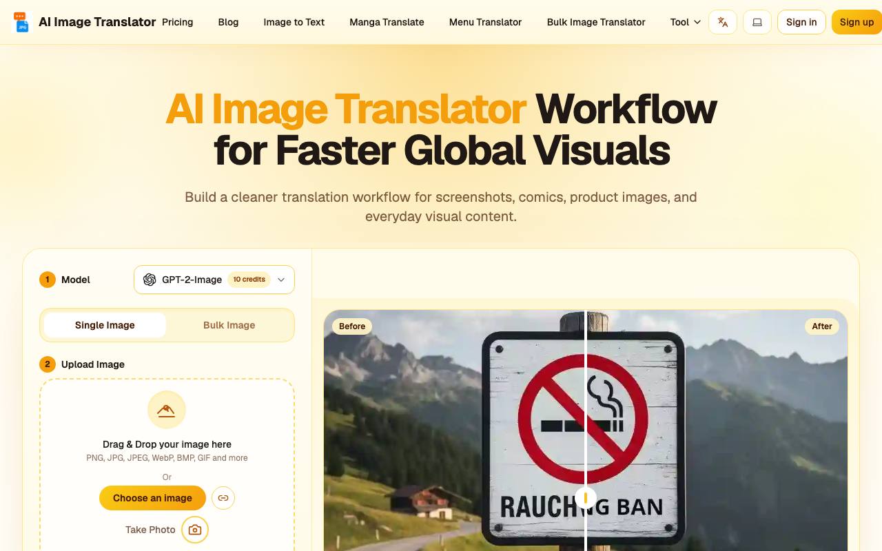 Image Translator Pixel-Perfect screenshot