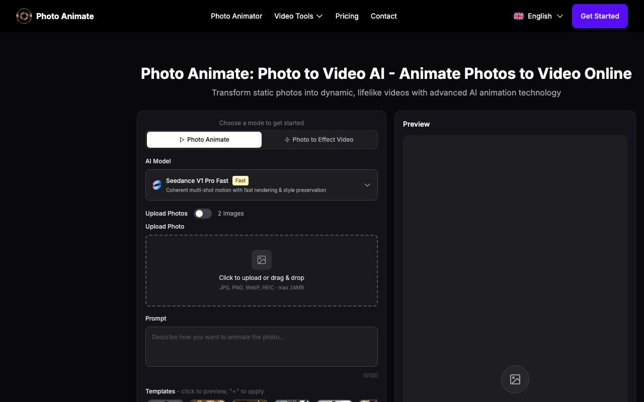 Photo Animate - Photo to Video AI screenshot