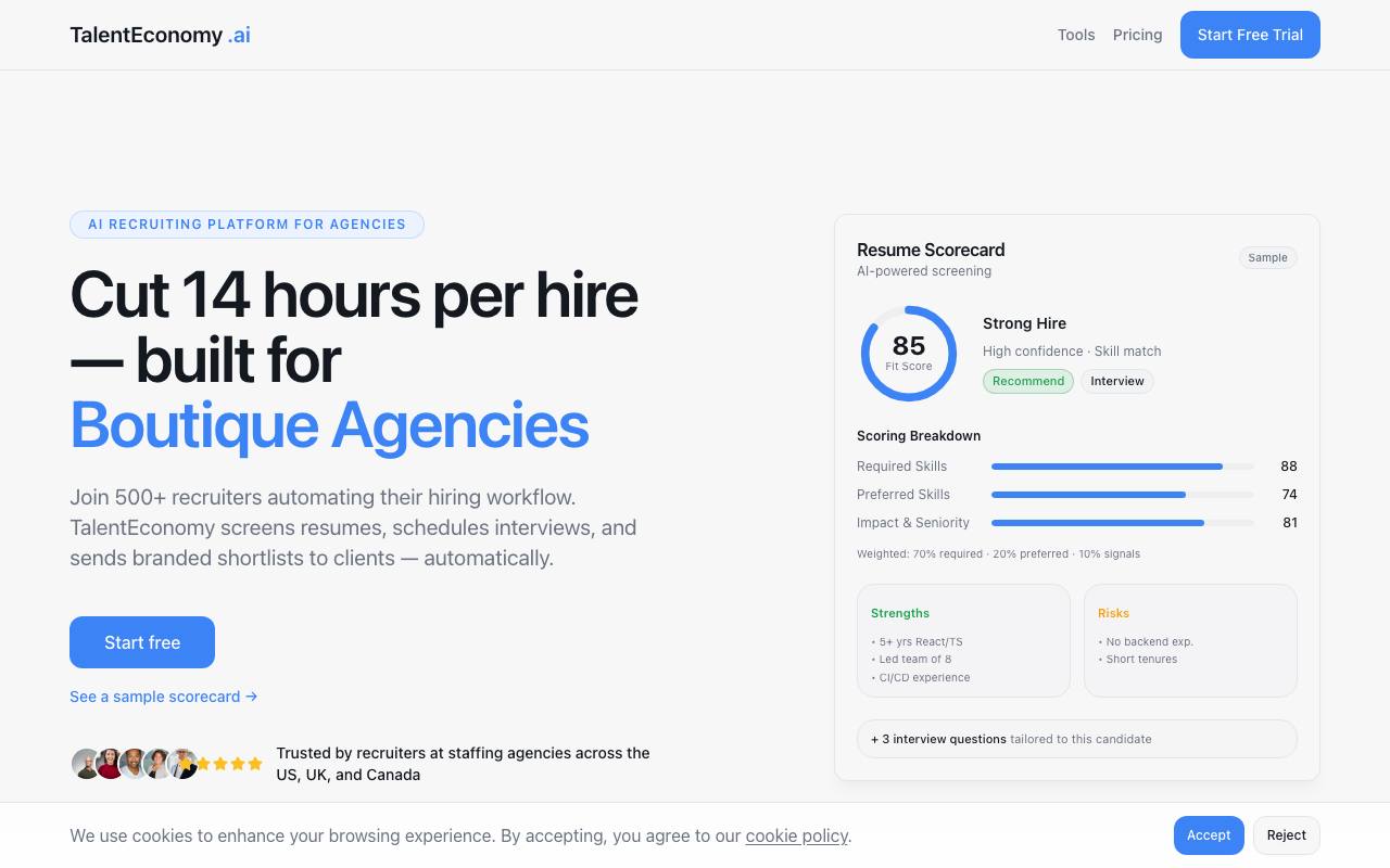 TalentEconomy screenshot