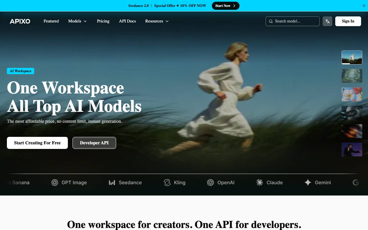 APIXO - AI api platform screenshot