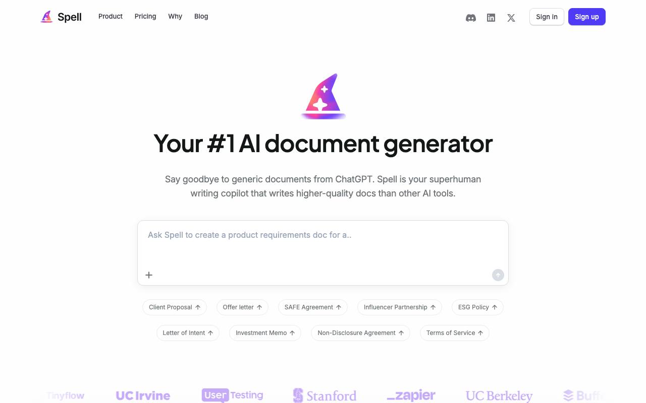 Spell screenshot