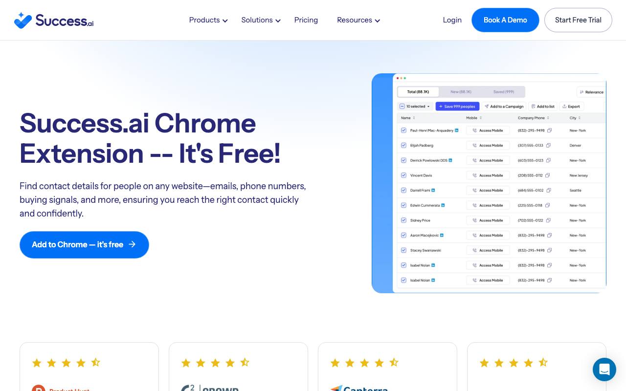 Success.ai - FREE AI Email Finder screenshot
