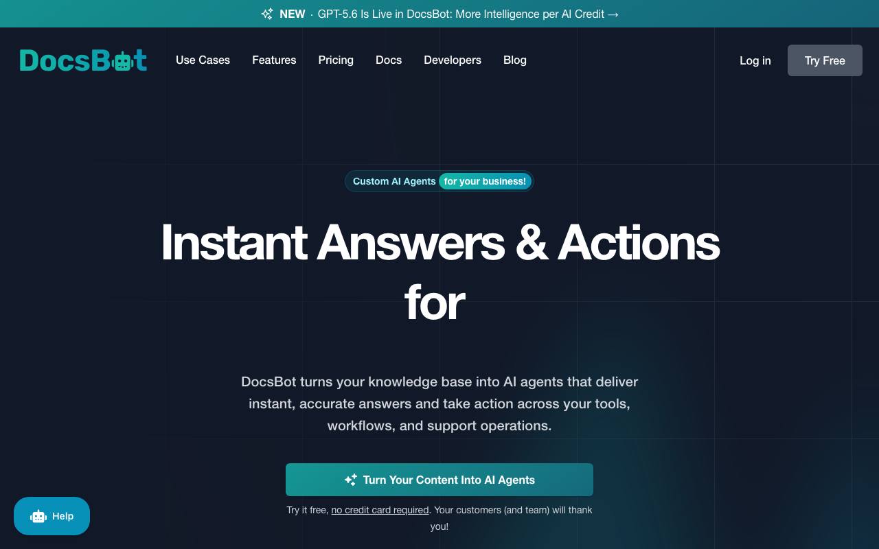 DocsBot screenshot