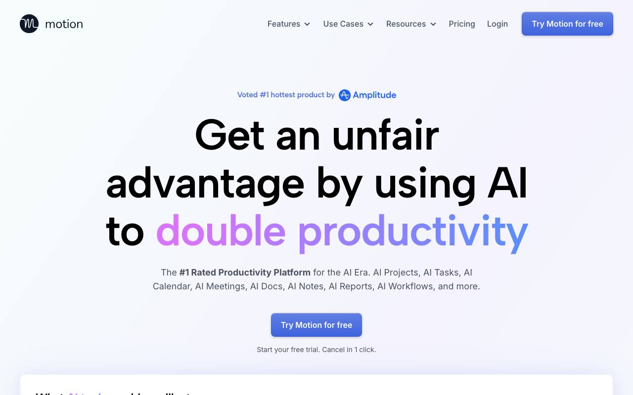 Usemotion screenshot