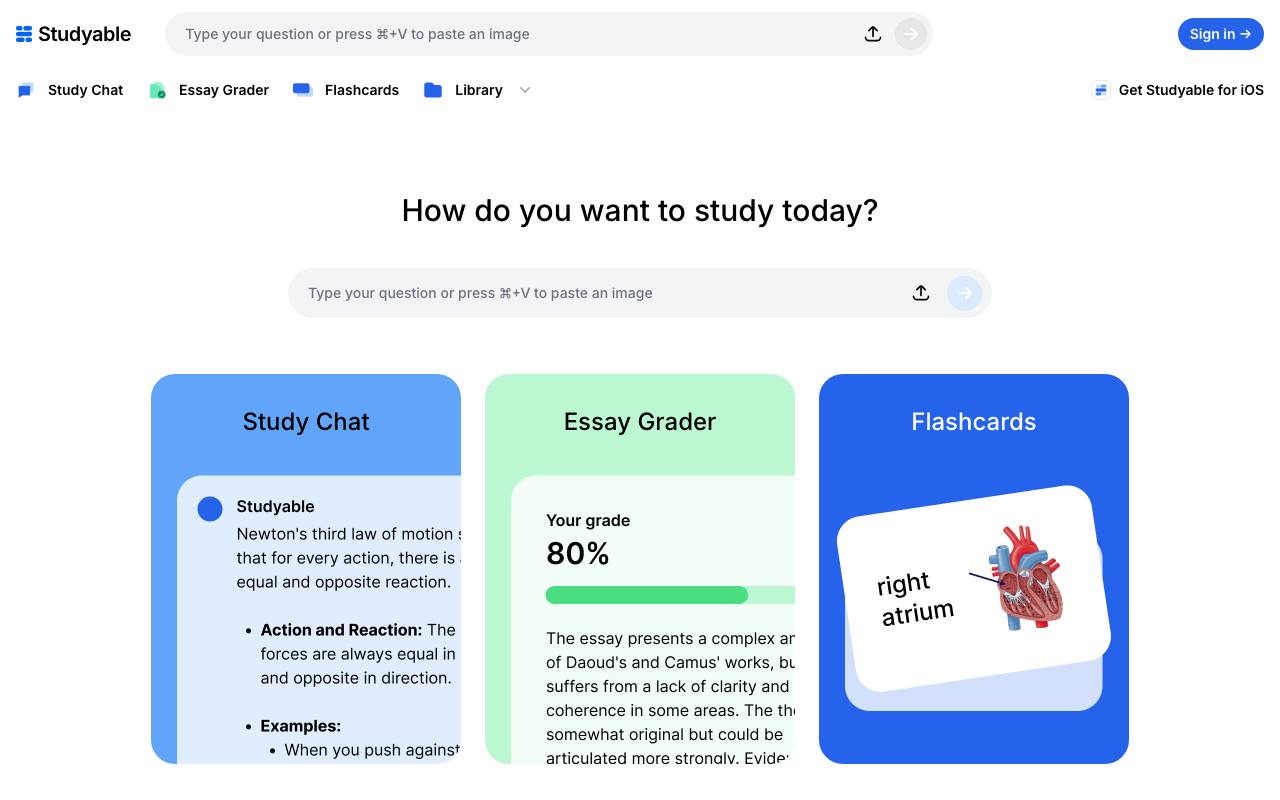 Studyable screenshot