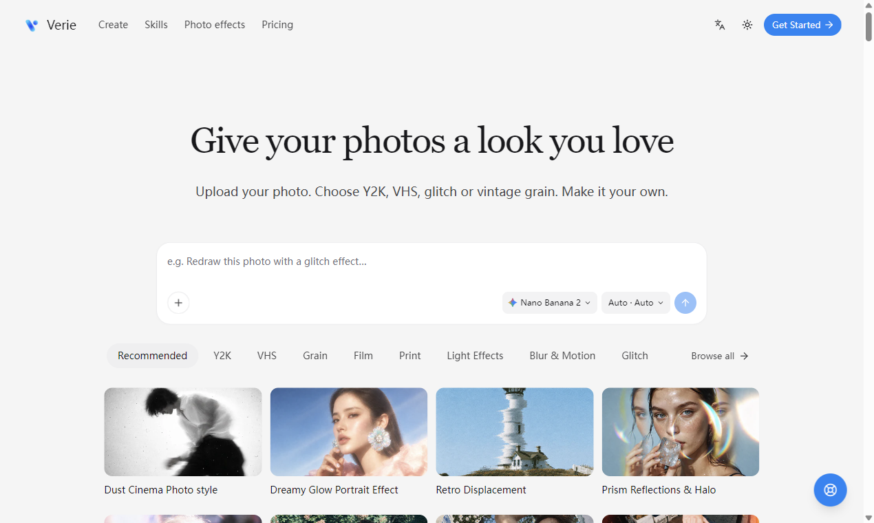 Verie screenshot