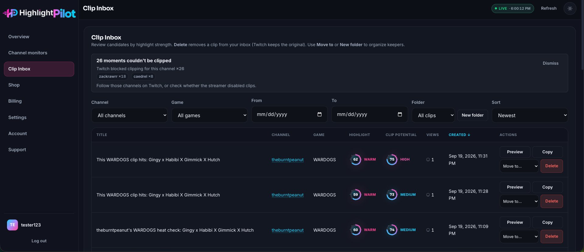 HighlightPilot screenshot