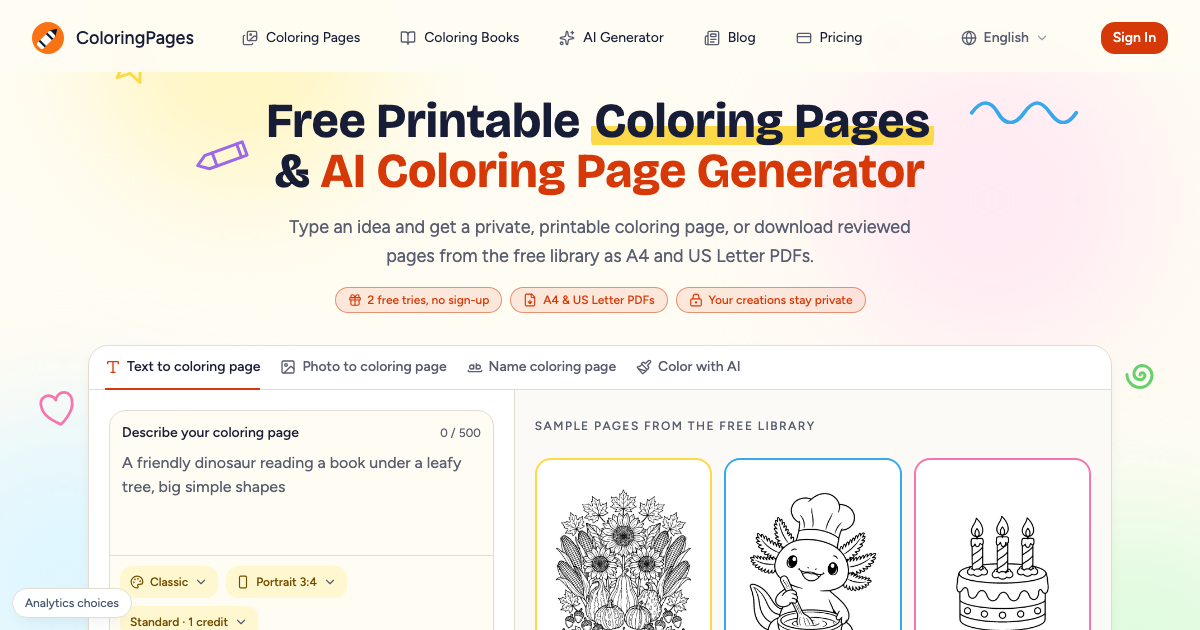 ColoringPagesTools screenshot