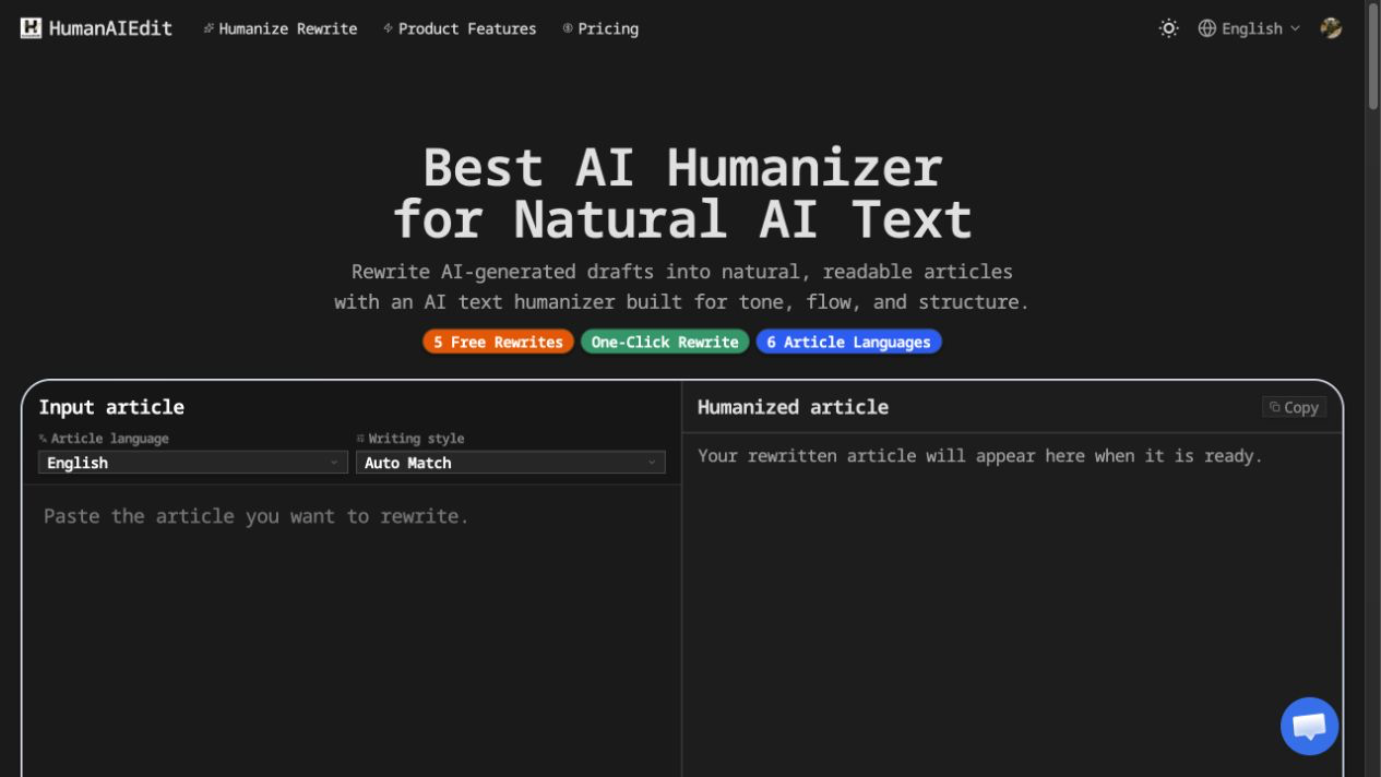 HumanAIEdit screenshot