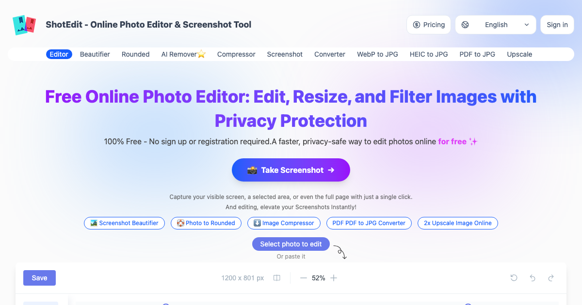 ShotEdit screenshot