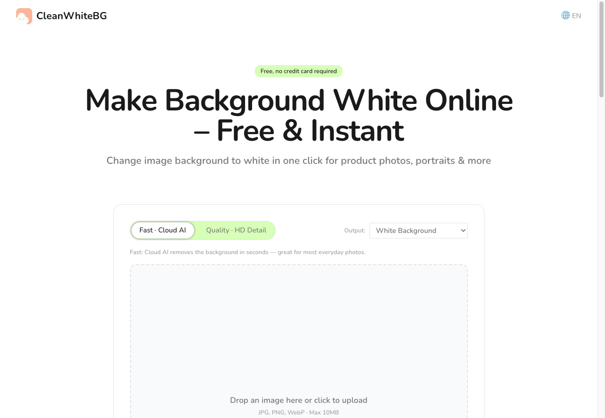 CleanWhiteBG screenshot