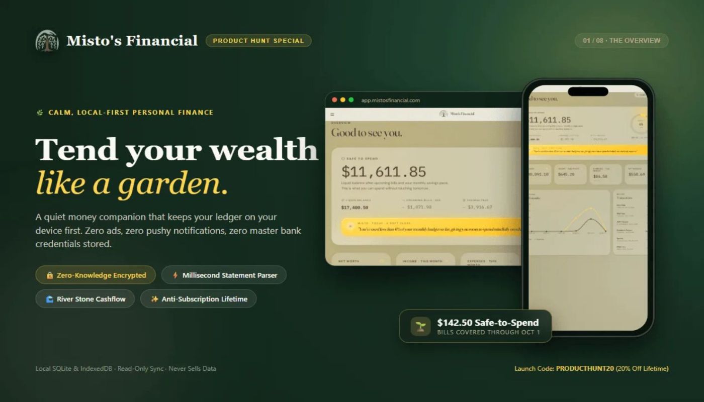 Misto's Financial screenshot