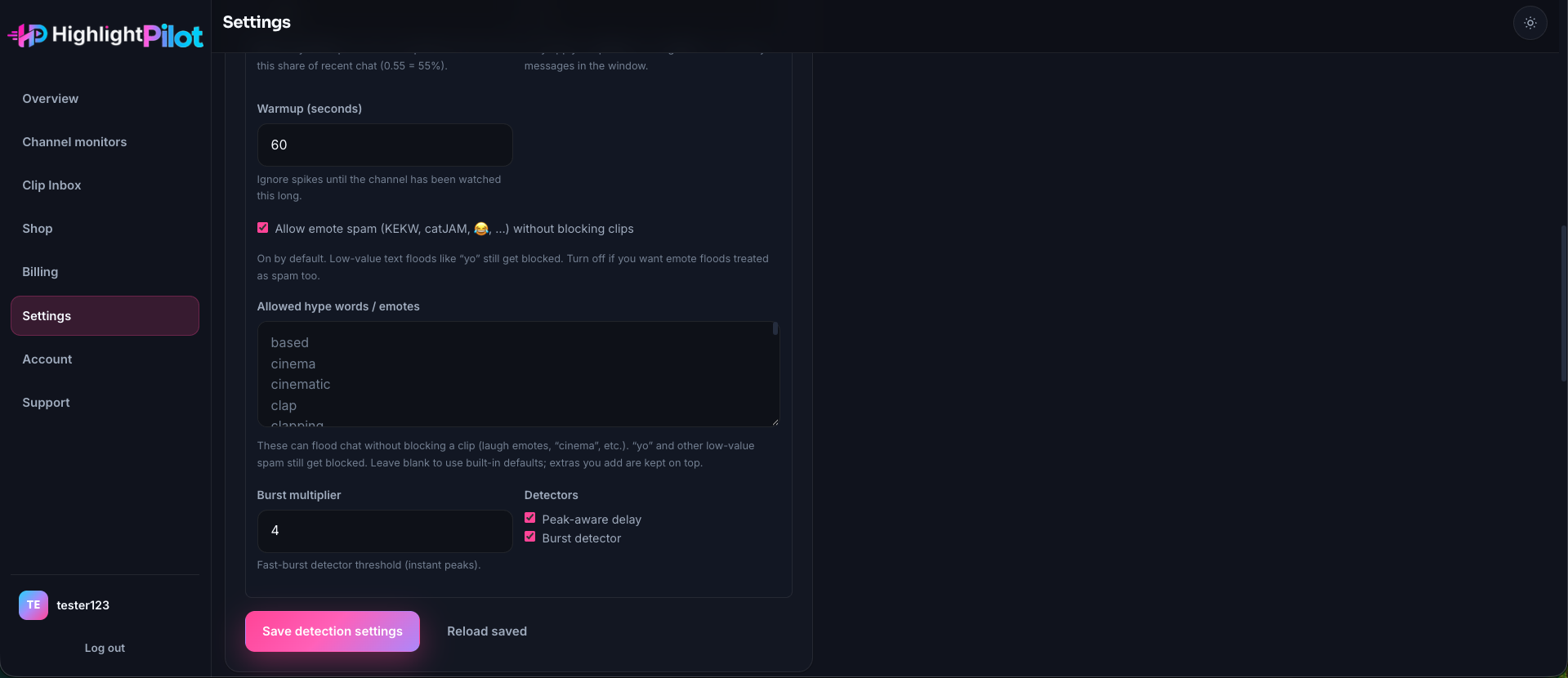 HighlightPilot screenshot