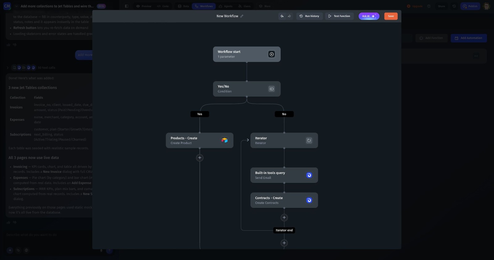 Jet Admin screenshot