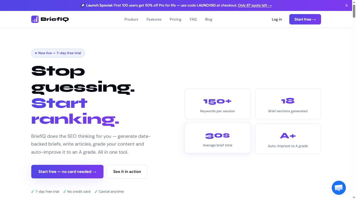 BriefIQ screenshot