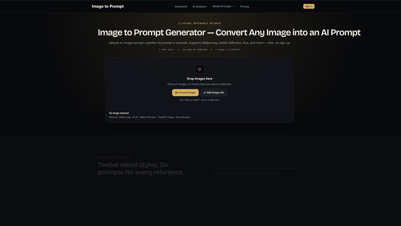 Image to Prompt screenshot