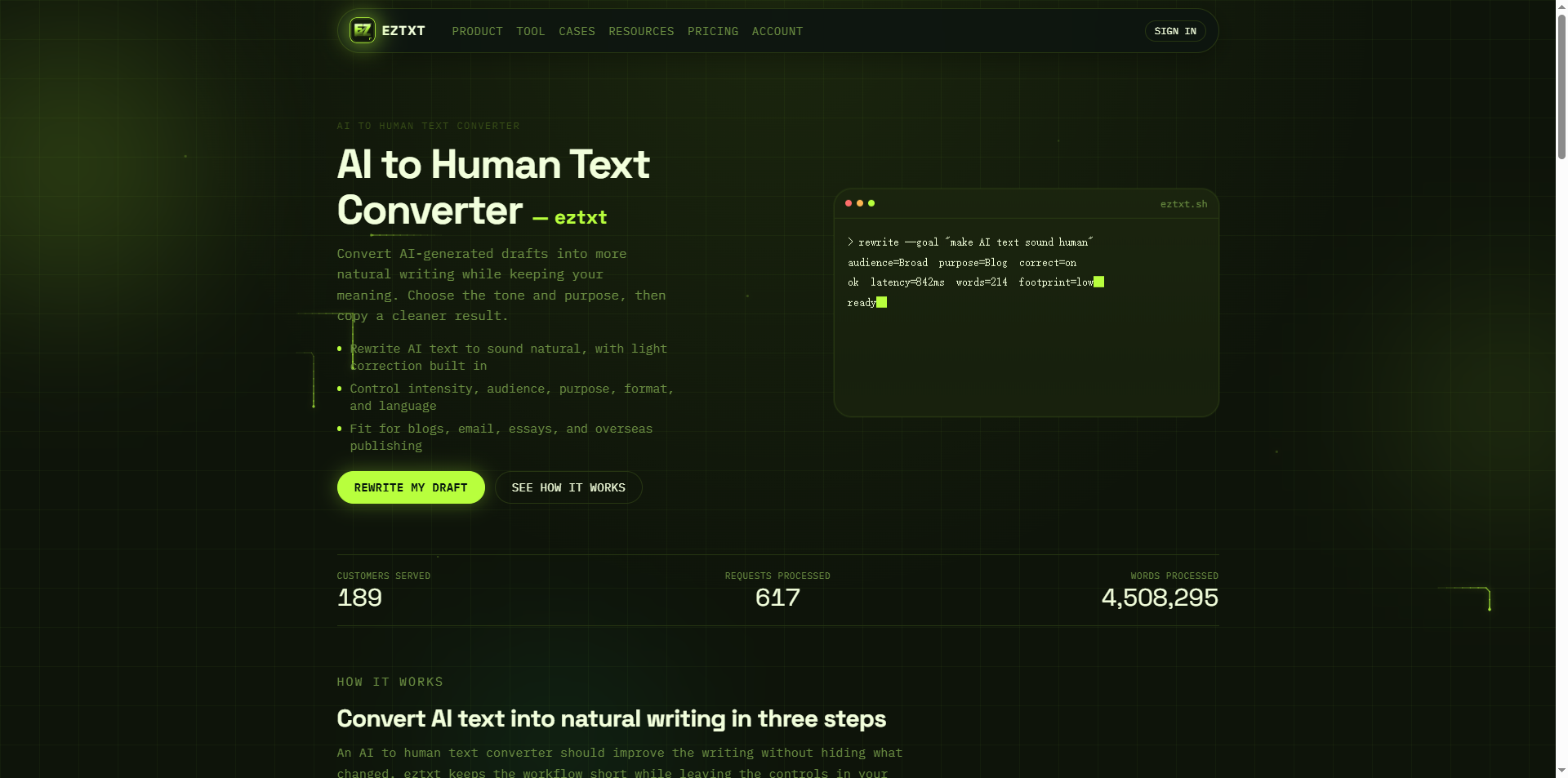 AI to Human Text Converter screenshot