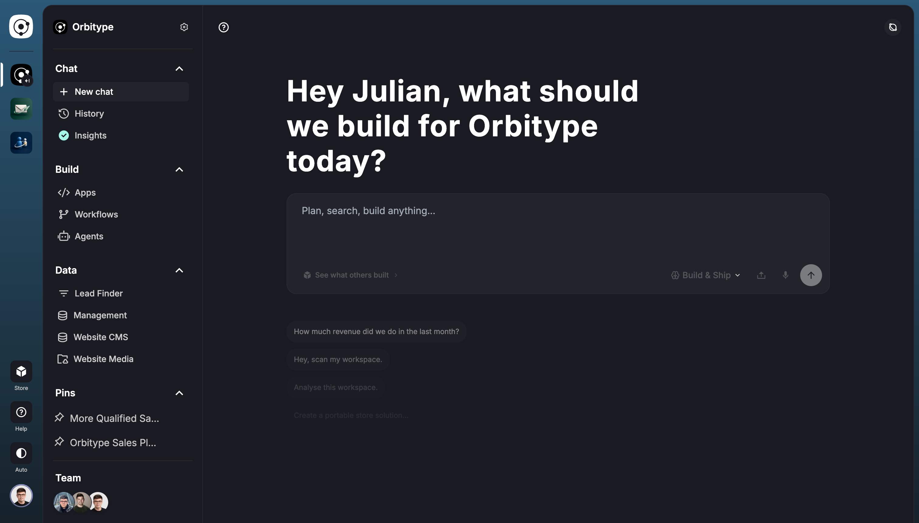 Orbitype screenshot